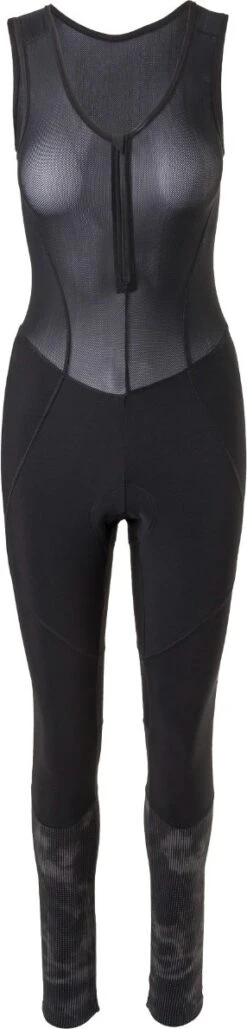 Agu Lange Fietsbroek Essential HiVis Dames Met Zeem