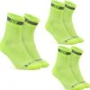 GripGrab 3-Pack Regular Cut Hi-Vis Sokken